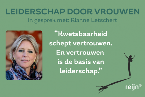 Leiderschap door vrouwen: Rianne Letschert