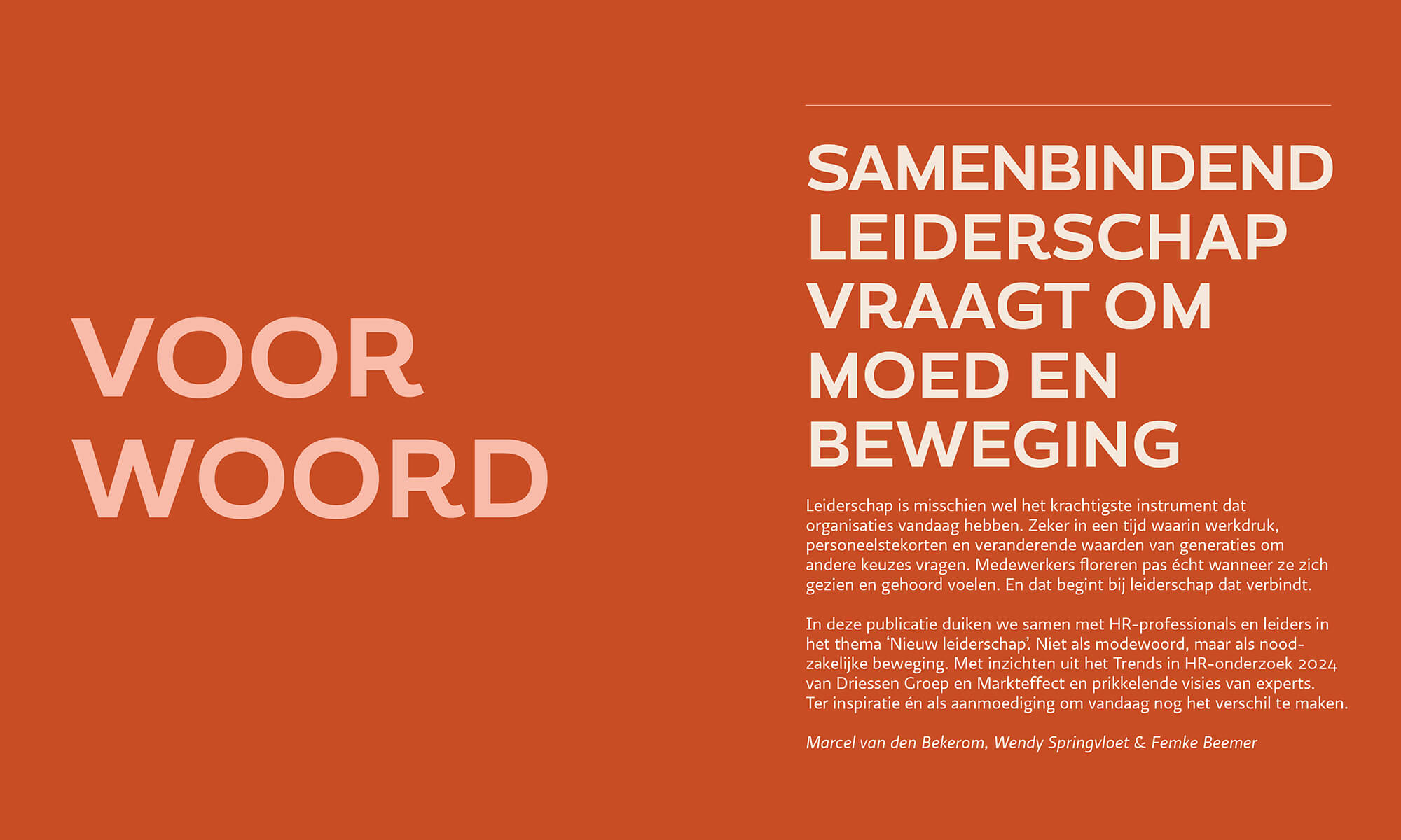 Voorbeeldpagina 1 uit de HRM Barometer