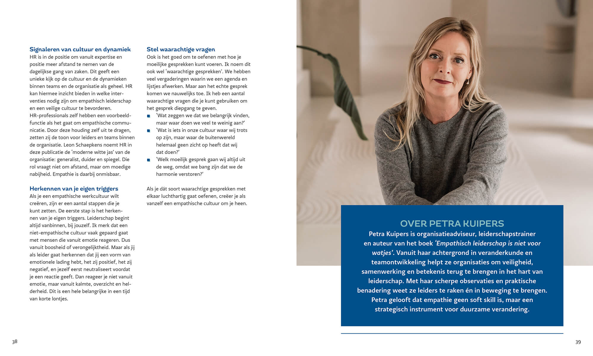 Voorbeeldpagina 3 uit de HRM Barometer